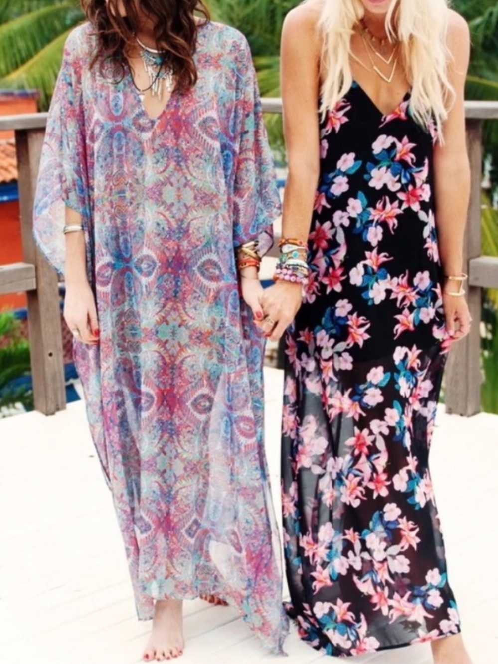 Show Me Your MuMu Hana Trumu Maxi Caftan - Great Barrier Reef One Size